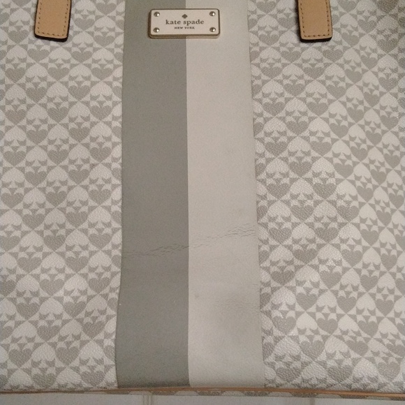 Kate Spade Margareta Gray/White Penn Tote Bag - Picture 14 of 16